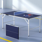 Darrahopens Sports & Fitness > Game Tables Everfit Table Tennis Ping Pong Table Portable Foldable Family Game Home Indoor