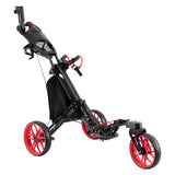 Darrahopens Sports & Fitness > Golf Everfit Golf Buggy Foldable Trolley Golf Cart Swivel Wheel Umbrella Bottle Stand