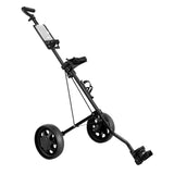 Darrahopens Sports & Fitness > Golf Everfit Golf Buggy Quick Folding Trolley Golf Cart Trolley 2 Wheels Cup Holder