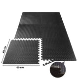 Darrahopens Sports & Fitness Verpeak Puzzle Gym Mat EVA Interlocking Foam Tiles with Border (Black) VP-GMT-100-LMJ