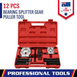 Darrahopens Tools 12 Piece Bearing Splitter Gear Puller Fly Wheel Separator Tool Kit Set With Box