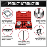 Darrahopens Tools 12 Piece Bearing Splitter Gear Puller Fly Wheel Separator Tool Kit Set With Box