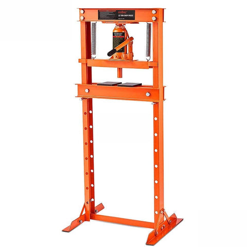 Darrahopens Tools 12-Ton Hydraulic Heavy Duty Floor Shop Press H-Frame Straightening Metal Garages