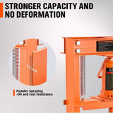 Darrahopens Tools 12-Ton Hydraulic Heavy Duty Floor Shop Press H-Frame Straightening Metal Garages