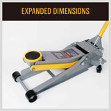 Darrahopens Tools 3-Ton Super Low Profile Hydraulic Floor Jack Car Trolley Quick Lift Dual Pump