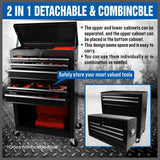 Darrahopens Tools 7 Drawer Tool Box Chest Cabinet Trolley Toolbox Garage Storage Lockable Blue