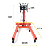 Darrahopens Tools 900kg Engine Stand Heavy Duty Industrial Workshop Cars Auto Crane Hoist