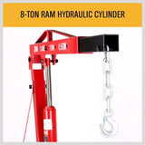 Darrahopens Tools Engine Crane 2 Ton Hydraulic Hoist Folding Shop Mobile Lifter Workshop Lift