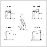 Darrahopens Tools Engine Crane 2 Ton Hydraulic Hoist Folding Shop Mobile Lifter Workshop Lift