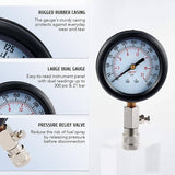 Darrahopens Tools Engine Cylinder Compression Test Gauge Detector Kit Set For Car Motorcycle Tool