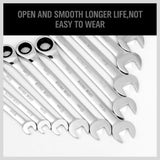 Darrahopens Tools > Other Tools 20Pc Ratchet Spanner Set Metric & Imperial Combination Wrench Open End Ring CR-V