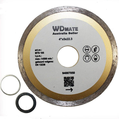 Darrahopens Tools > Other Tools 2x Diamond Cutting Wet Disc 4.0" 105mm 2*7*22.3mm Continuous Saw Blade Grinder