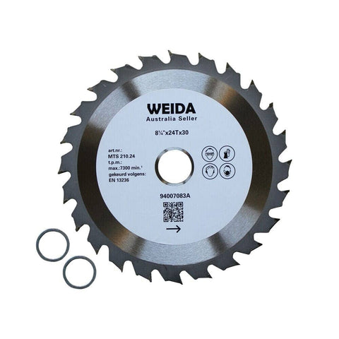 Darrahopens Tools > Other Tools 3x210mm Wood Circular Saw Blade Cutting Disc 8-1/4” 24T Bore 30/22.23mm ATB K 2.