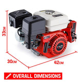 darrahopens Tools > Other Tools Baumr-AG 6.5HP Petrol Engine Stationary Motor OHV Horizontal Shaft Electric Start Recoil