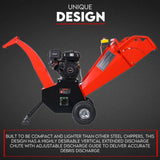 Darrahopens Tools > Power Tools 7HP Wood Chipper Self Feeding Shredder Mulcher Machine Petrol Garden Portable