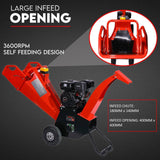 Darrahopens Tools > Power Tools 7HP Wood Chipper Self Feeding Shredder Mulcher Machine Petrol Garden Portable