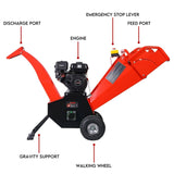 Darrahopens Tools > Power Tools 7HP Wood Chipper Self Feeding Shredder Mulcher Machine Petrol Garden Portable