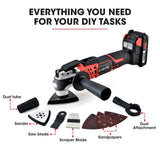 Darrahopens Tools > Power Tools Baumr-AG 20V Cordless Oscillating Multi-Tool Cutting Saw Battery Sander Kit Lithium Battery