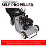 Darrahopens Tools > Power Tools LAWN MOWER SELF PROPELLED 21" WITH A 5.5HP HONDA ENGINE ALLOY BODY MULCHING