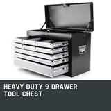 darrahopens Tools > Tools Storage BULLET 9 Drawer Tool Box Chest Garage Storage Mechanic Organiser Toolbox Set