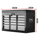 darrahopens Tools > Tools Storage BULLET 9 Drawer Tool Box Chest Garage Storage Mechanic Organiser Toolbox Set