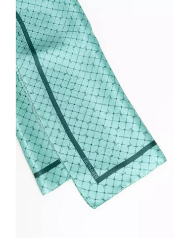 Darrahopens Women's Fashion > Accessories 70s-Inspired Silk Foulard with All-over Print One Size Women