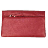 Darrahopens Women's Fashion > Accessories Pierre Cardin Ladies Womens Genuine Leather Bi-Fold RFID Purse Wallet - Red