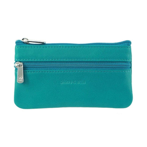 Darrahopens Women's Fashion > Accessories Pierre Cardin Ladies Womens Genuine Leather RFID Coin Purse Wallet - Turquoise