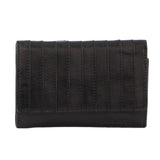 Darrahopens Women's Fashion > Accessories Pierre Cardin Stich Design Leather Ladies Large Tri-Fold Wallet in Black