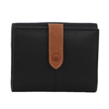 Darrahopens Women's Fashion > Accessories Pierre Cardin Womens Leather Bi-Fold Tab Wallet Ladies - Black