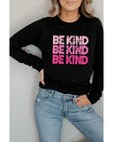 Darrahopens Women's Fashion > Activewear Azura Exchange BE KIND Letter Print Sweatshirt - 2XL