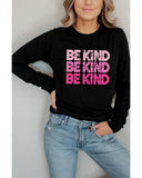 Darrahopens Women's Fashion > Activewear Azura Exchange BE KIND Letter Print Sweatshirt - 2XL