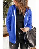 Darrahopens Women's Fashion > Activewear Azura Exchange Black Zip-up Hoodie Jacket - 2XL