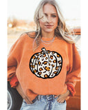 Darrahopens Women's Fashion > Activewear Azura Exchange Leopard Graphic Corded Sweatshirt - L