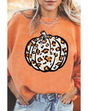 Darrahopens Women's Fashion > Activewear Azura Exchange Leopard Graphic Corded Sweatshirt - L