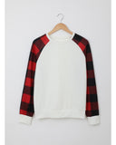 Darrahopens Women's Fashion > Activewear Azura Exchange Long Sleeve Buffalo Plaid Sweatshirt - M