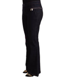 Darrahopens Women's Fashion > Bottoms EXTE Mid Waist Cotton Flared Denim Jeans 44 IT Women