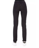 Darrahopens Women's Fashion > Bottoms Regular Jeans with Logoed Button and Tricolor Insert. W28 US Women