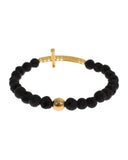 Darrahopens Women's Fashion > Jewellery NIALAYA Gold Plated Sterling Silver Bracelet with CZ Diamond Cross S Women