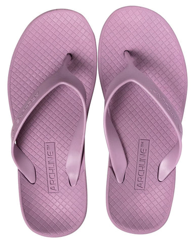 Darrahopens Women's Fashion > Thongs & Sandals ARCHLINE Orthotic Flip Flops Thongs Arch Support Shoes Footwear - Lilac Purple - EUR 40