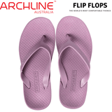 Darrahopens Women's Fashion > Thongs & Sandals ARCHLINE Orthotic Flip Flops Thongs Arch Support Shoes Footwear - Lilac Purple - EUR 40