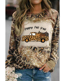 Darrahopens Women's Fashion > Tops & T-shirts Azura Exchange Leopard Tie Dyed Pumpkin Truck Graphic Top - L