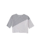 Darrahopens Women's Fashion > Tops & T-shirts Azura Exchange Patchwork Striped Short Sleeve Top - XL