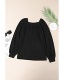 Darrahopens Women's Fashion > Tops & T-shirts Azura Exchange Puff Sleeve Waffle Knit Top - M