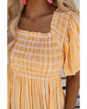 Darrahopens Women's Fashion > Tops & T-shirts Azura Exchange Smocked Flowy Blouse - M