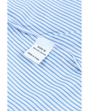 Darrahopens Women's Fashion > Tops & T-shirts Azura Exchange Striped Boyfriend Shirt with Smocked Cuffs and Pocket - L