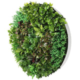 Artificial Green Wall Disc Art 150cm Dense Green Sensation (Fresh White)