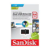 Sandisk SDDD2-064G OTG-64G Ultra Dual USB 3.0 Pen Drive