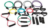 19PC Resistance Exercise Fitness Bands Tubes Kit Yoga Set