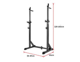 Commercial Squat Rack Adjustable Pair Fitness Exercise Weight Lifting Gym Barbell Stand